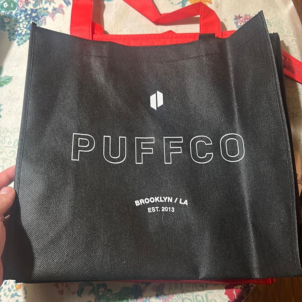 Set of 2 Grocery + Travel Bags, PuffCo and Door Dash, Brand New